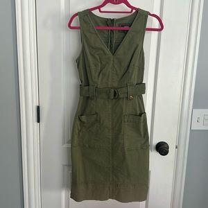 Maeve (Anthropologie) army green dress